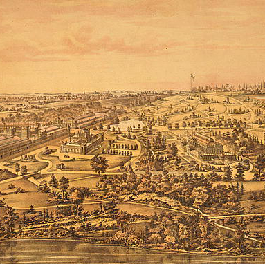 Fairmount Park Centennial Birdseye View