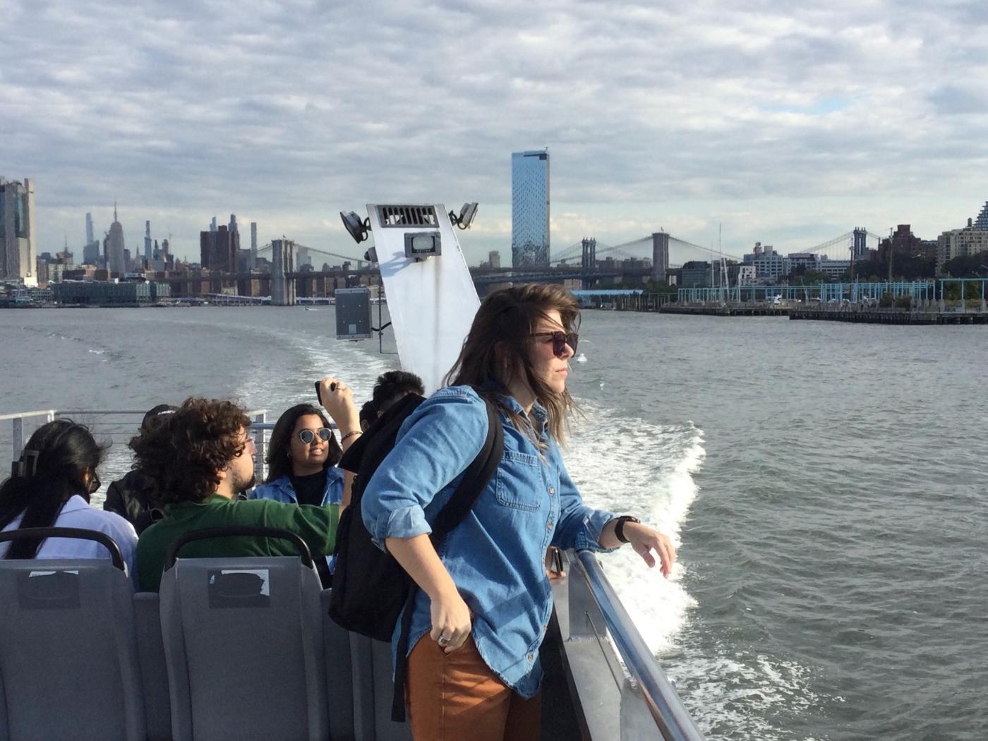 Hyper REAL Studio - image of faculty and students on ferry