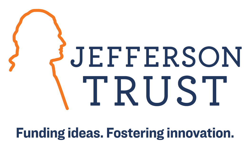 logo for the Jefferson Trust with an outline of Thomas Jefferson's bust