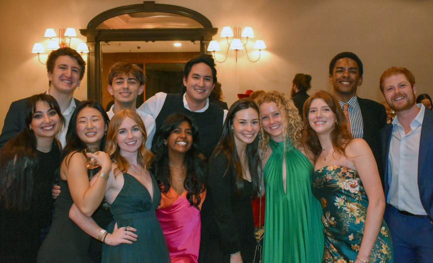Students at a party