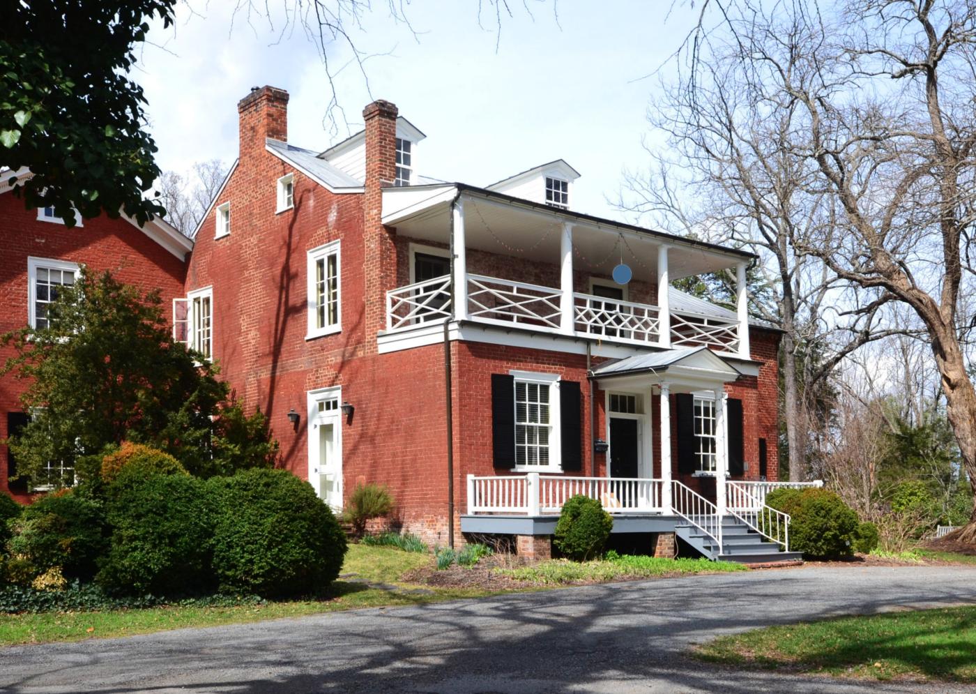 Front of historic brick building - Morea