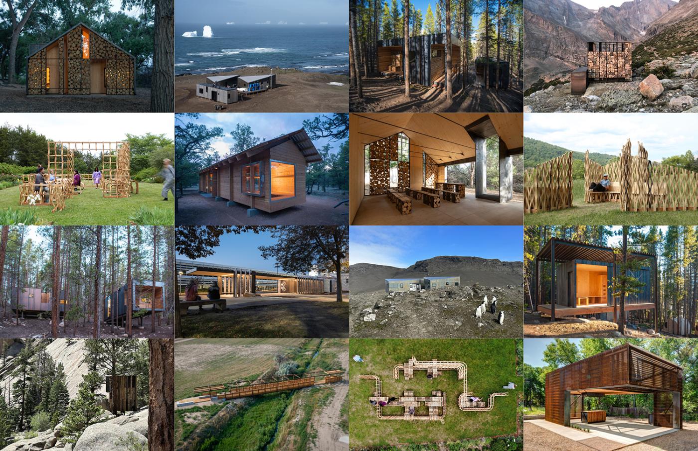Grid of images of constructs